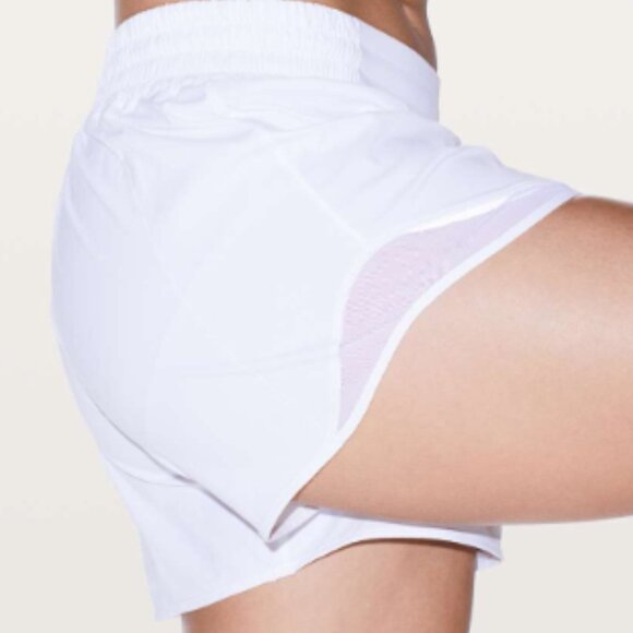 lululemon athletica Pants - (6251) LULULEMON Hotty Hot Short HIGH RISE (4" ) white in Sz 10 *Loved